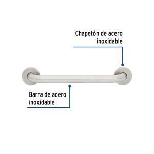 AGARRADERA PARA BAÑO RECTA FOSET 32 MM. Ø LARGO 40 CM.
