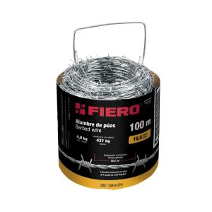 ALAMBRE PUA FIERO EXENTO ACERO AL CARBONO ROLLO 100 MT.
