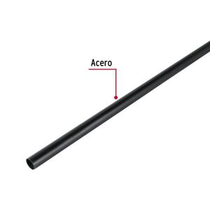 BARROTE DE CORTINA HERMEX REDONDO NEGRO MATE 1