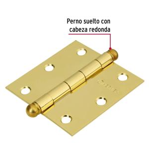 BISAGRA DE ACERO HERMEX BRONCEADA CON RULEMAN DE 3