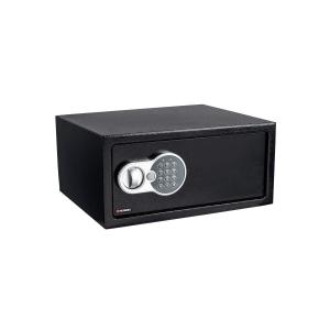 CAJA FUERTE HERMEX NEGRA DIGITAL Y LLAVE 20 X 43 X 35 CM.