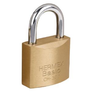 CANDADO DE HIERRO BRONCEADO HERMEX BASIC 30 MM. - CH-30P