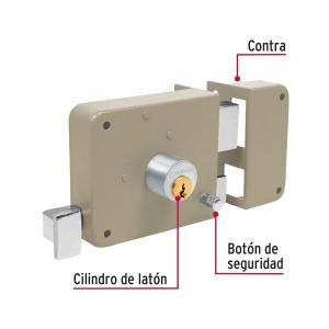 CERRADURA SOBREPONER HERMEX PUERTA DERECHA CS-75D
