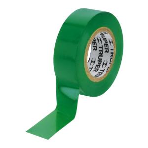 CINTA AISLADORA TRUPER TUBO DE 8 UN. 19 MM. X 9 MT. VERDE