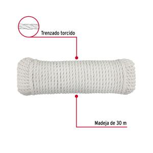 CUERDA FIERO DE POLIESTER BLANCA 10 MM. X 30 MT.