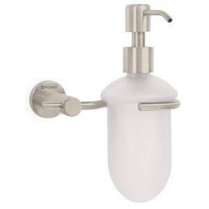 DISPENSADOR JABON BAÑO FOSET ELEMENT METAL SATIN ELA-75N