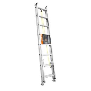ESCALERA DE ALUMINIO WOKIN 2 TRAMOS 24 ESCALO. HASTA 150 KG.