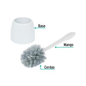 ESCOBILLA DE INODORO KLINTEK CON SOPORTE PLASTICO CESA-14