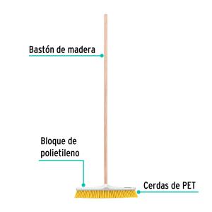 ESCOBILLON DE BARRENDERO C/CABO KLINTEK 60 CM. CERDA SUAVE
