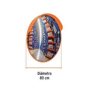 ESPEJO TRUPER CONVEXO DE SEGURIDAD D. 80 CM. ESCO-80