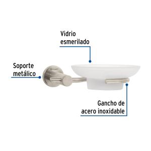 JABONERA BAÑO FOSET ELEMENT METAL SATIN ELA-75N