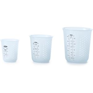 JARRA GRADUADA OXO DE SILICONA SET 3 UNIDADES APTA P/MICRO