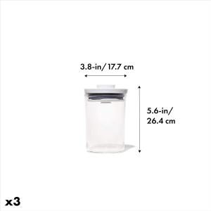 JUEGO DE CONTENEDORES OXO 3 UN. CON TAPA POP PLASTICA MINI