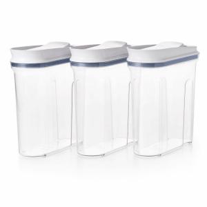 JUEGO DE CONTENEDORES OXO 3 UN. PARA CEREALES TAPA PLASTICA