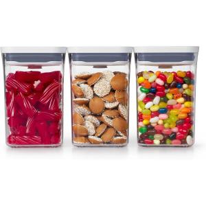 JUEGO DE CONTENEDORES OXO 3 UN. SMALL CON TAPA POP PLASTICA
