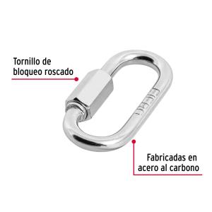 MOSQUETON BOMBERO C/ROSCA FIERO 3/16