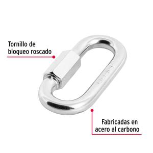 MOSQUETON BOMBERO C/ROSCA FIERO 3/8