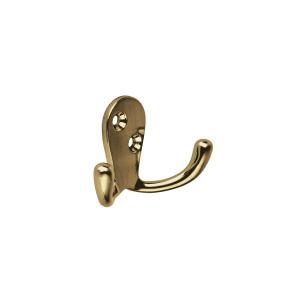 PERCHA HERMEX DOBLE HORIZONTAL ZAMAC BRONCE ANTIGUO PEPU-22