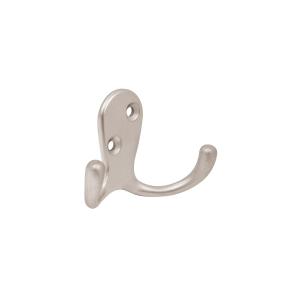 PERCHA HERMEX DOBLE HORIZONTAL ZAMAC NIQUEL SATIN PEPU-24