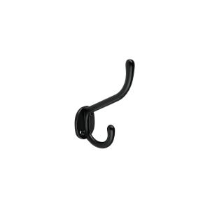 PERCHA HERMEX DOBLE VERTICAL ZAMAC NEGRO MATE PEPU-16