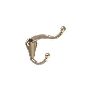 PERCHA HERMEX DOBLE VERTICAL ZAMAC NIQUEL SATIN PEPU-34