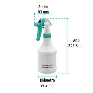 PULVERIZADOR KLINTEK PLASTICO CON GATILLO 0.5 LT.