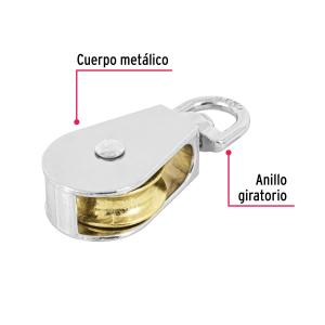 ROLDANA SIMPLE FIERO GIRATORIA BRONCE CROMADO 1.1/2