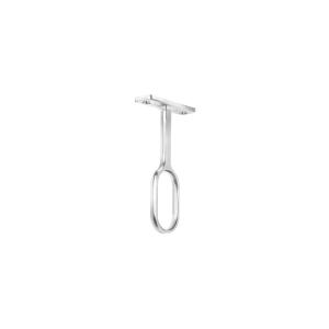 SOPORTE PARA BARROTE HERMEX OVAL NIQUELADO CENTRAL